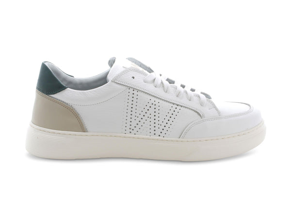 Melluso uomo sneakers stringate in pelle bianca U16251-212266